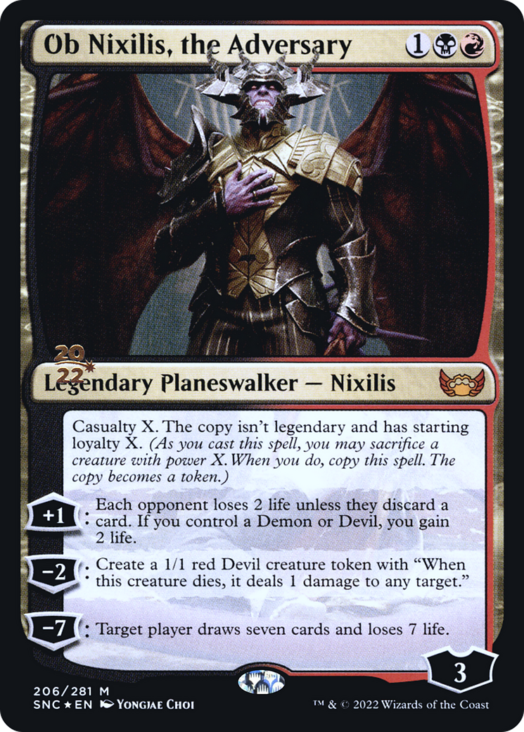 Ob Nixilis, the Adversary - Prerelease Promo [PSNC-206s]