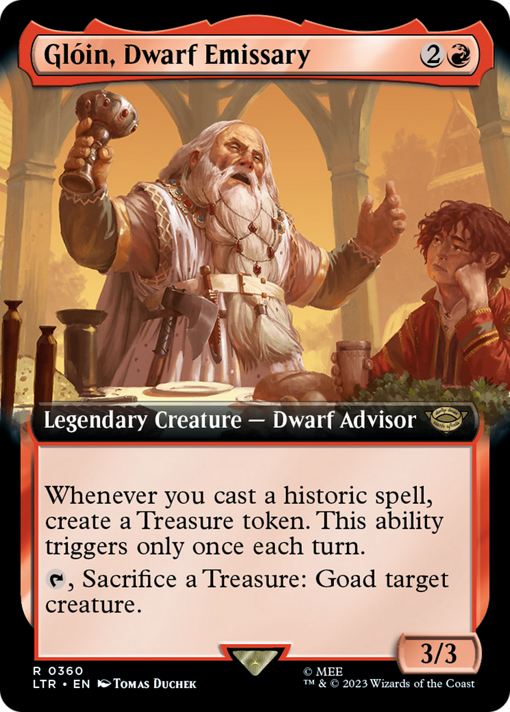 Glóin, Dwarf Emissary - Extended Art [LTR-360]