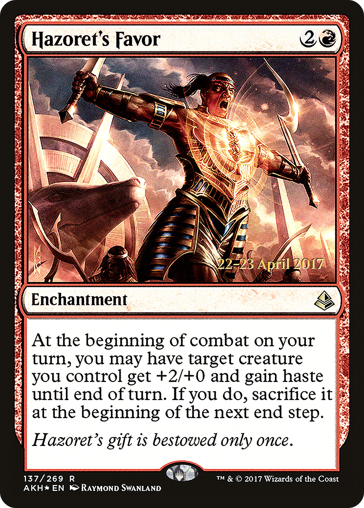 Hazoret's Favor - Prerelease Promo [PAKH-137s]
