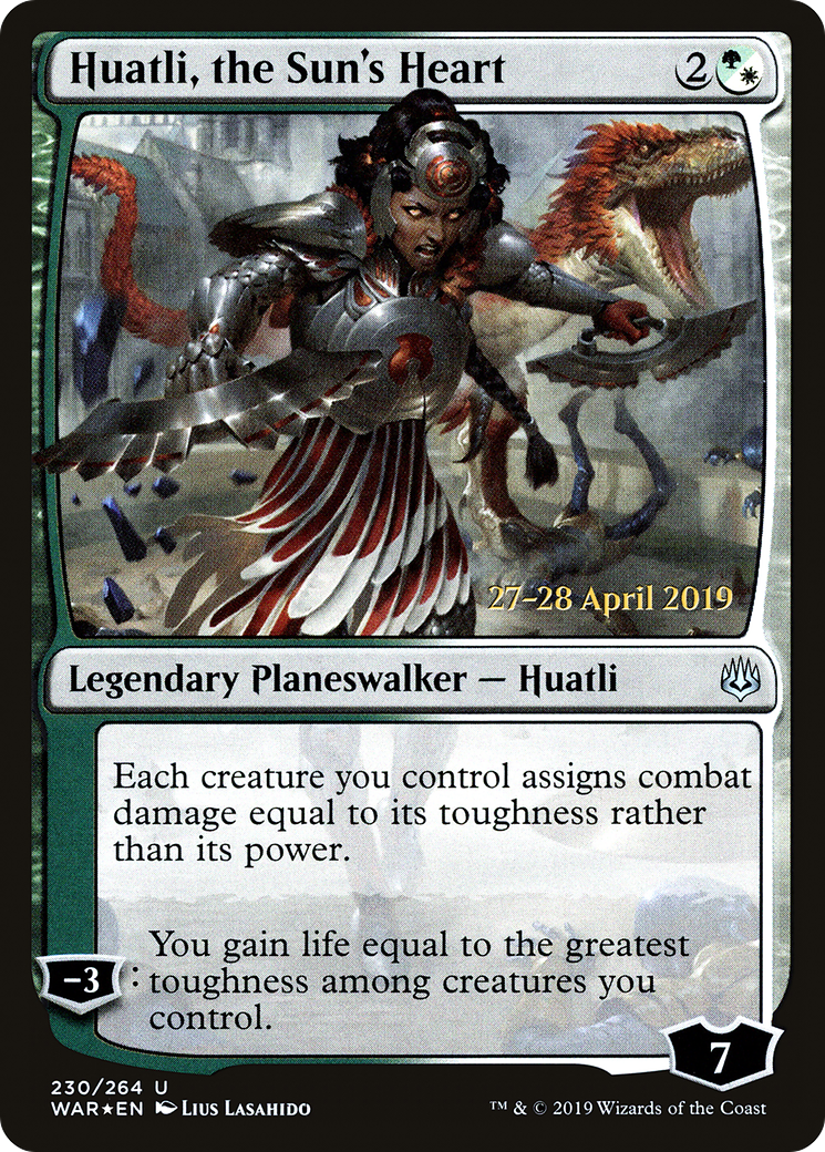 Huatli, the Sun's Heart - Prerelease Promo [PWAR-230s]