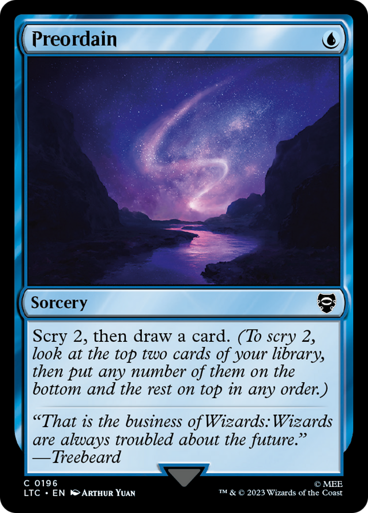 Preordain [LTC-196]
