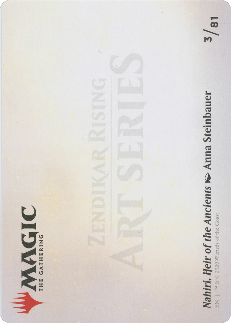 Nahiri, Heir of the Ancients // Nahiri, Heir of the Ancients - Borderless [AZNR-3]