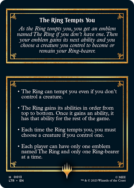 The Ring // The Ring Tempts You [TLTR-H13]