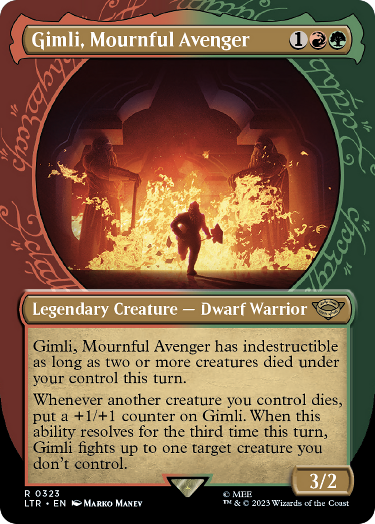Gimli, Mournful Avenger - Borderless - Showcase [LTR-323]