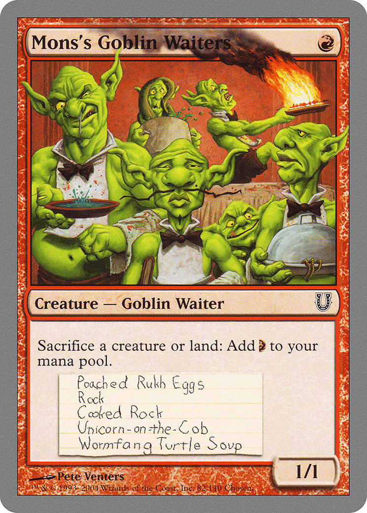 Mons's Goblin Waiters [UNH-82]