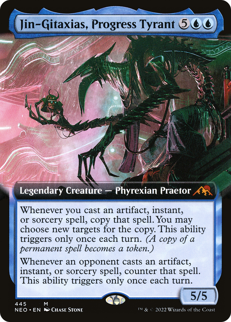 Jin-Gitaxias, Progress Tyrant - Extended Art [NEO-445]