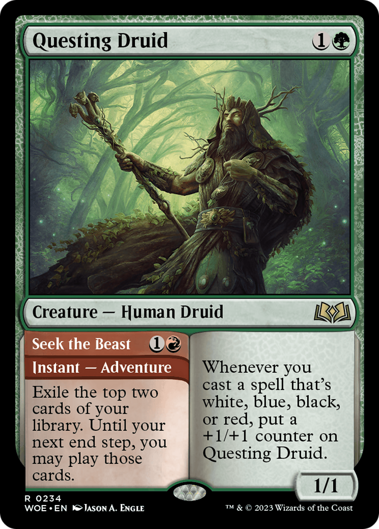Questing Druid // Seek the Beast [WOE-234]
