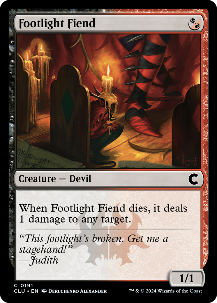 Footlight Fiend [CLU-191]