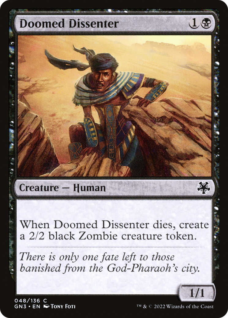 Doomed Dissenter [GN3-48]