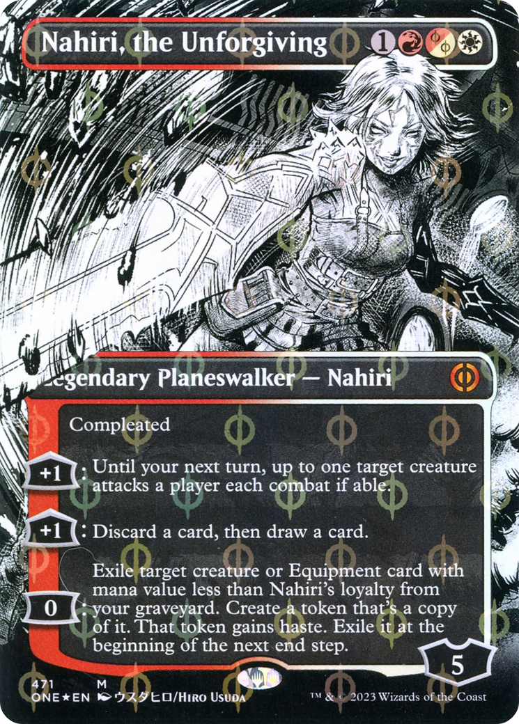Nahiri, the Unforgiving - Borderless - Showcase - Compleat Foil [ONE-471]