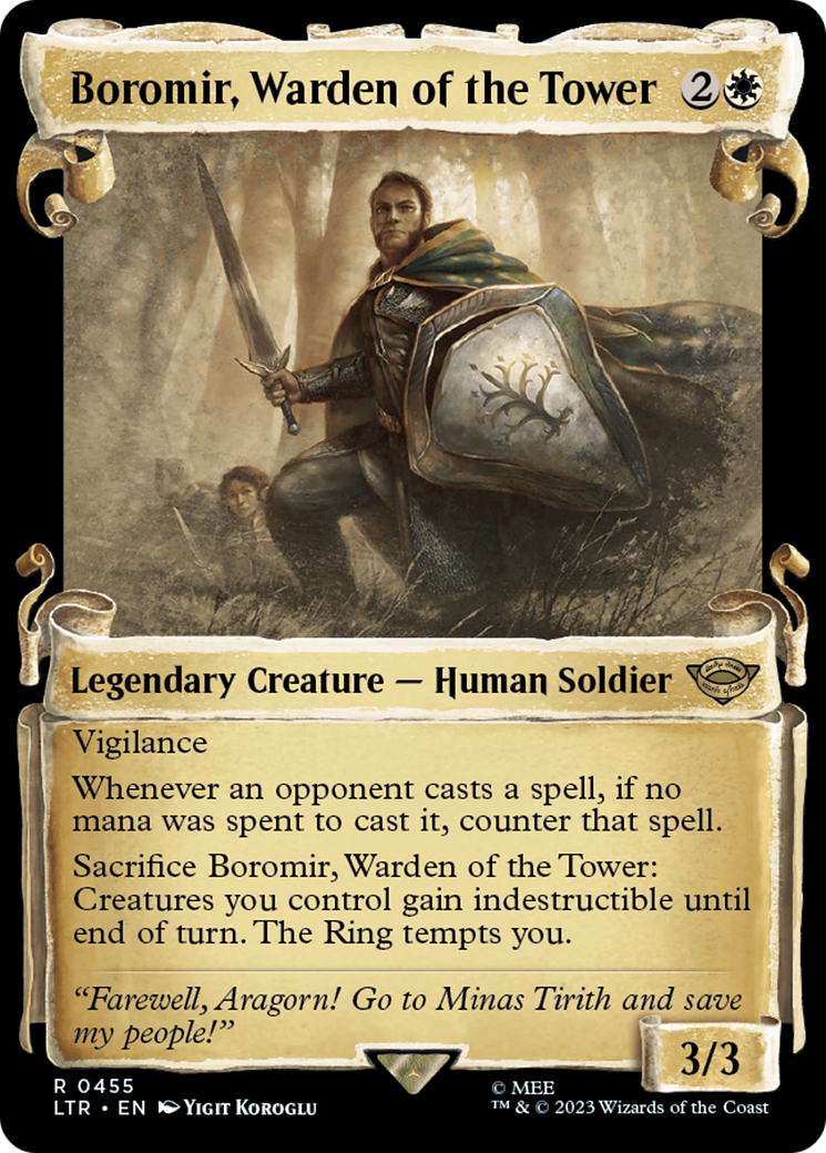 Boromir, Warden of the Tower - Scroll Showcase [LTR-455]