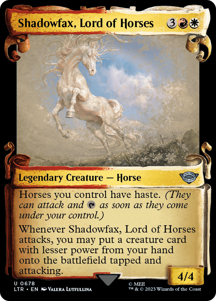 Shadowfax, Lord of Horses - Scroll Showcase [LTR-678]
