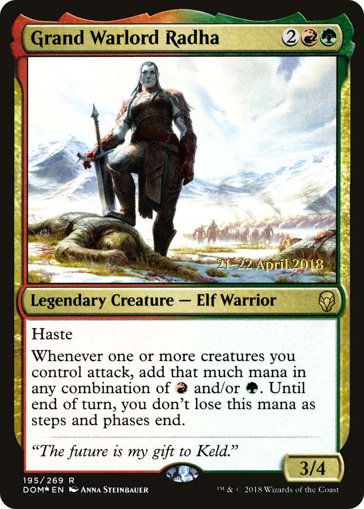 Grand Warlord Radha - Prerelease Promo [PDOM-195s]