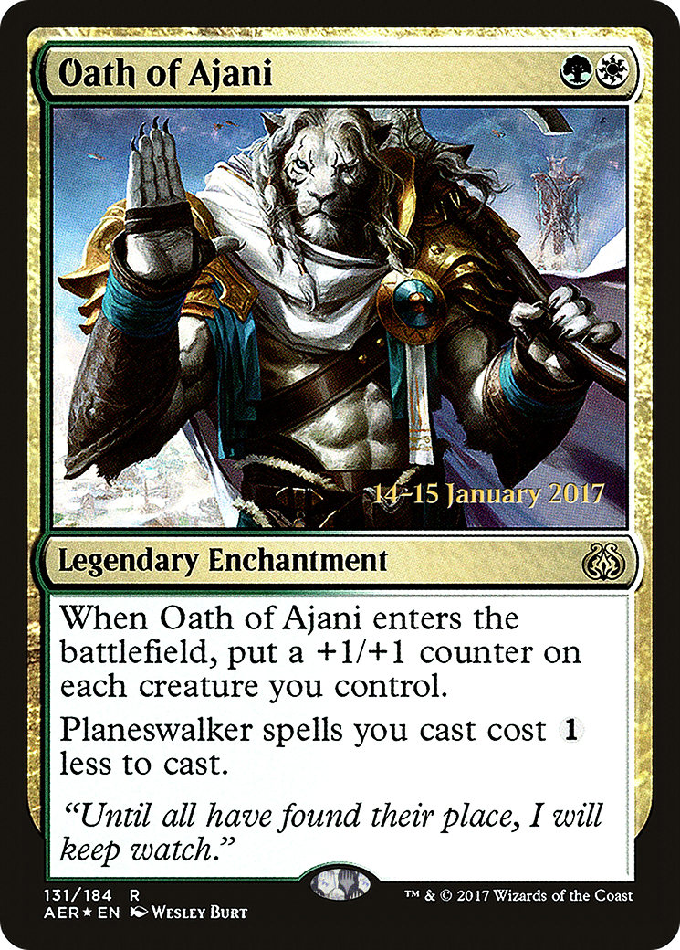 Oath of Ajani - Prerelease Promo [PAER-131s]