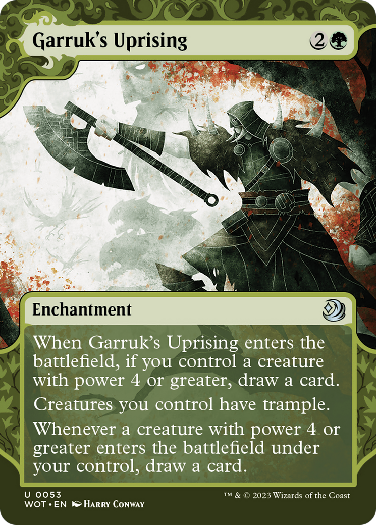 Garruk's Uprising - Borderless - Showcase [WOT-53]