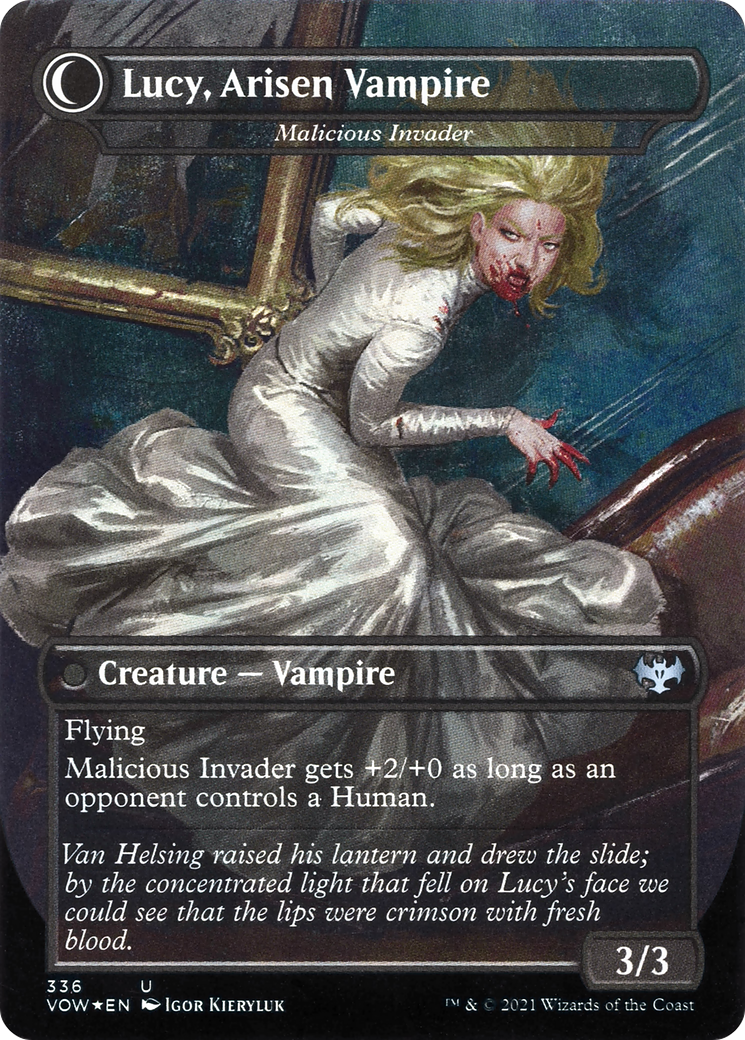 Innocent Traveler // Malicious Invader - Borderless - Dracula Series - Full Art [VOW-336]