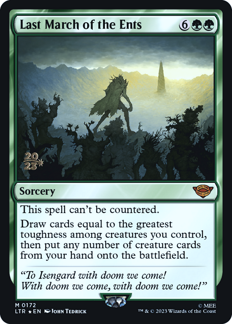 Last March of the Ents - Prerelease Promo [PLTR-172s]