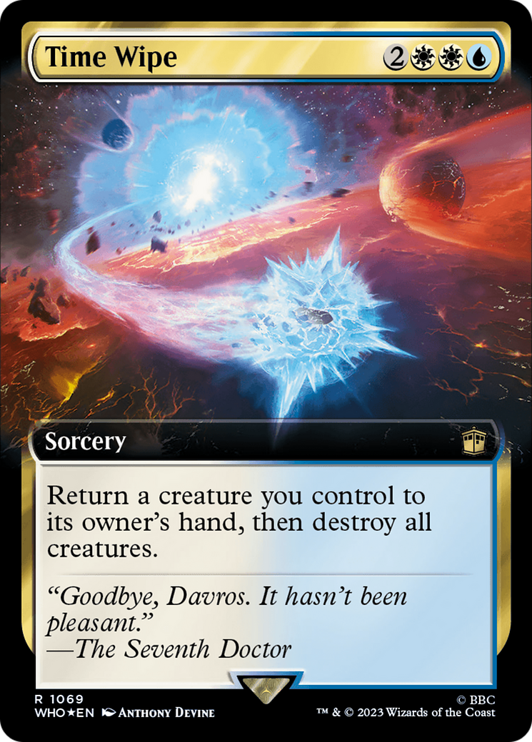 Time Wipe - Extended Art - Surge Foil [WHO-1069]
