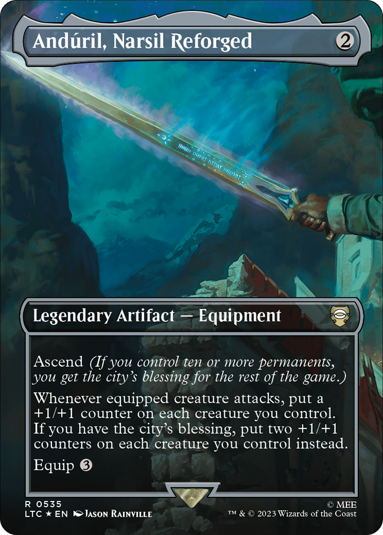 Andúril, Narsil Reforged - Borderless - Surge Foil [LTC-535]