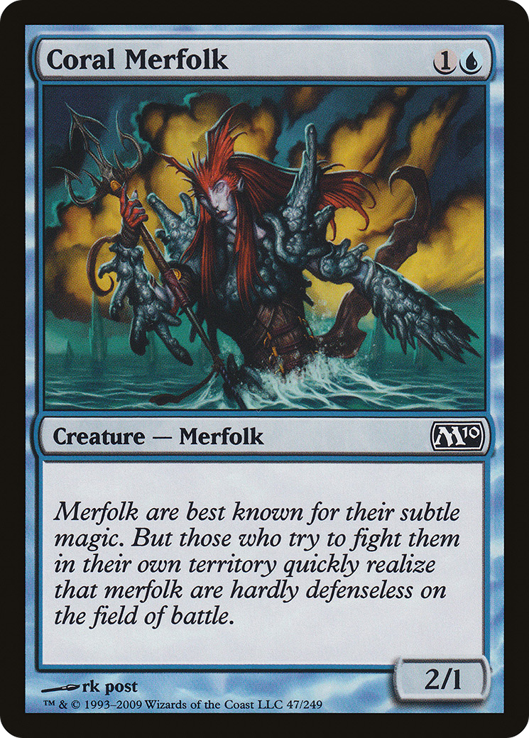 Coral Merfolk [M10-47]