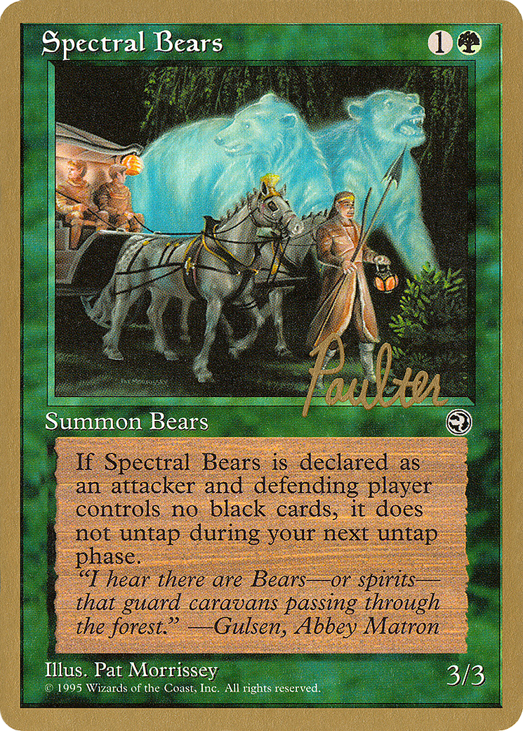Spectral Bears [PTC-pp98]