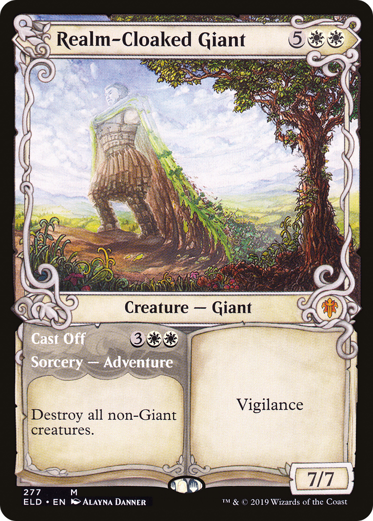 Realm-Cloaked Giant // Cast Off - Showcase [ELD-277]