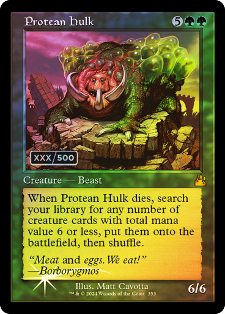 Protean Hulk - Serialized [RVR-353z]