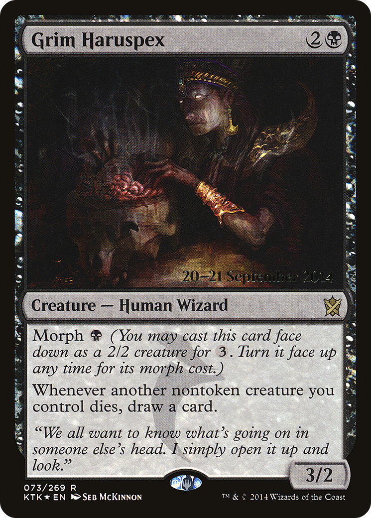 Grim Haruspex - Prerelease Promo [PKTK-73s]