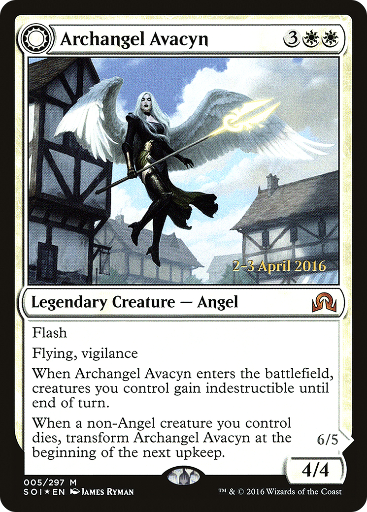 Archangel Avacyn // Avacyn, the Purifier - Prerelease Promo [PSOI-5s]
