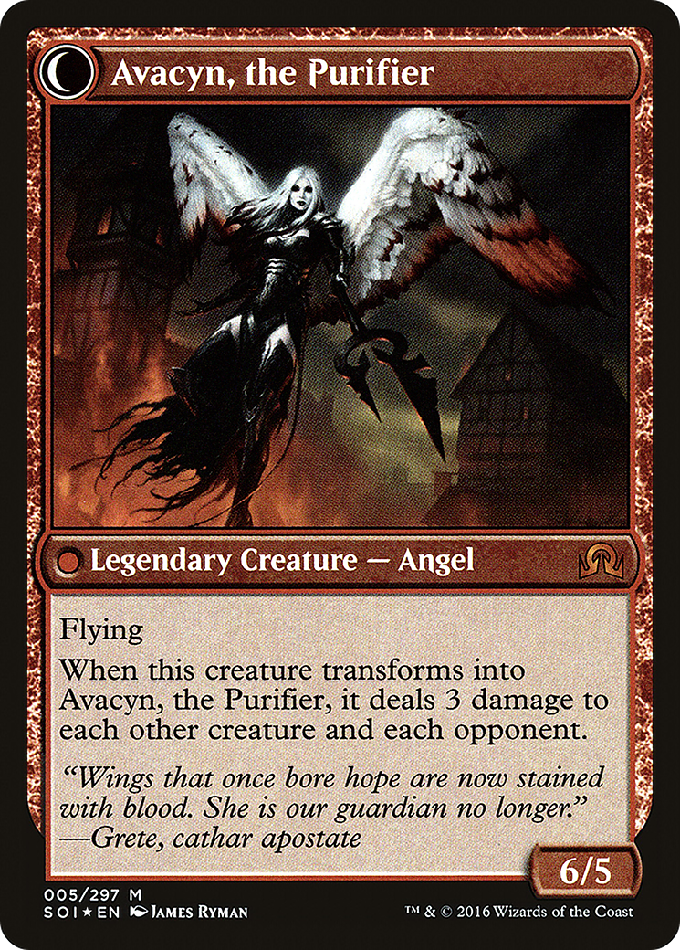 Archangel Avacyn // Avacyn, the Purifier - Prerelease Promo [PSOI-5s]