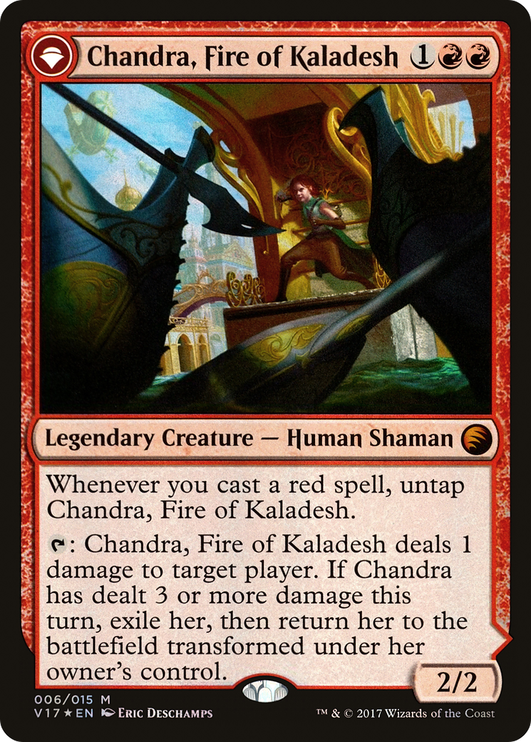 Chandra, Fire of Kaladesh // Chandra, Roaring Flame [V17-6]
