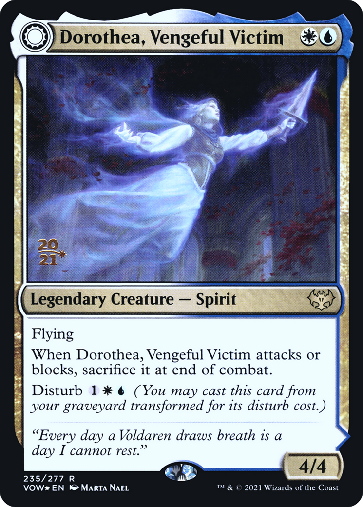 Dorothea, Vengeful Victim // Dorothea's Retribution - Prerelease Promo [PVOW-235s]