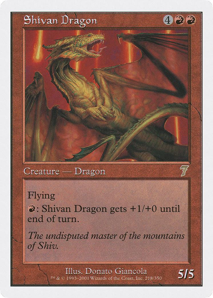 Shivan Dragon [7ED-218]