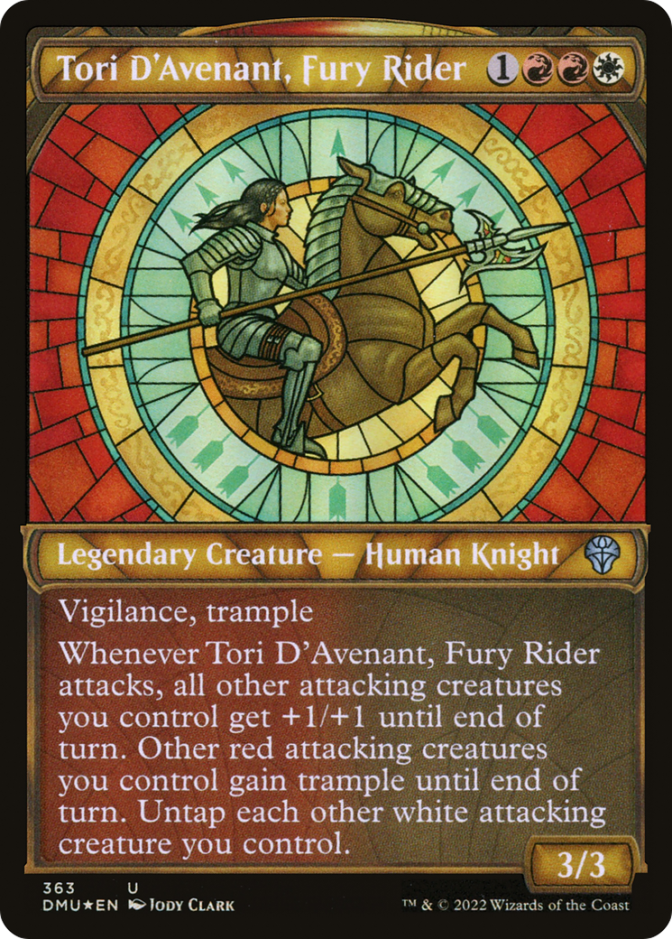 Tori D'Avenant, Fury Rider - Showcase - Textured Foil [DMU-363]