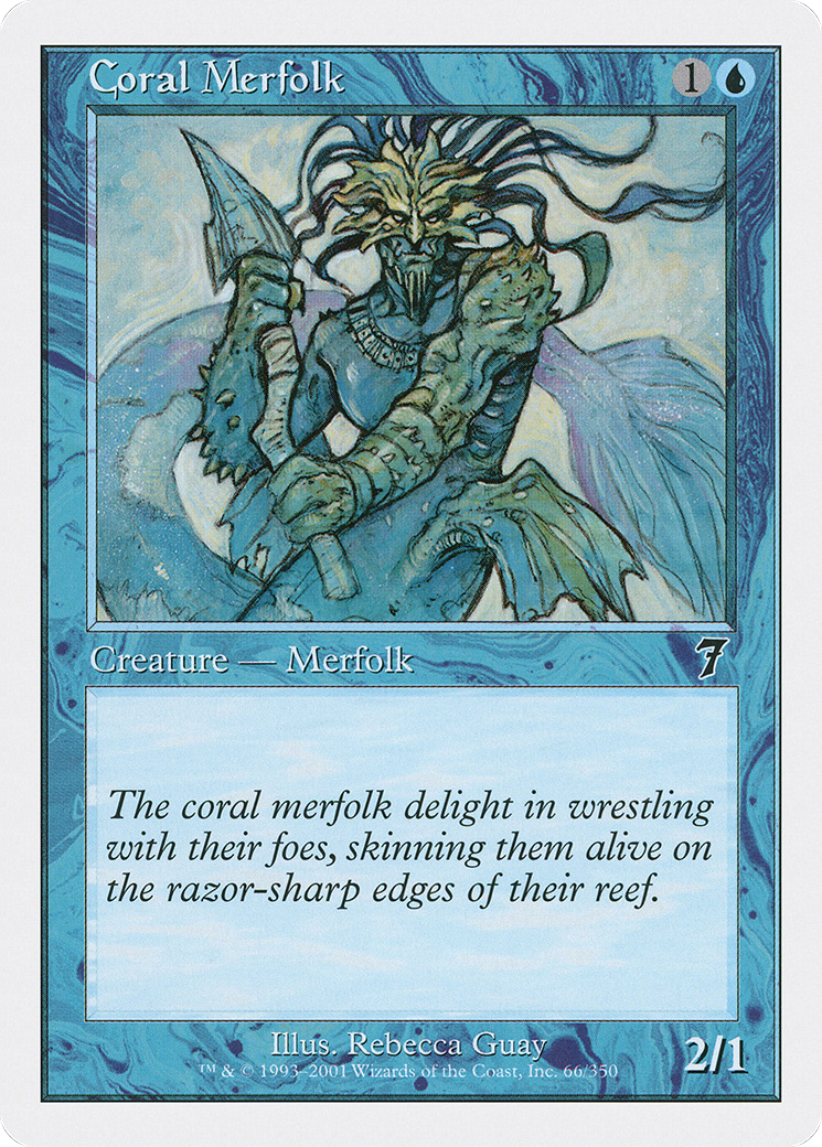 Coral Merfolk [7ED-66]