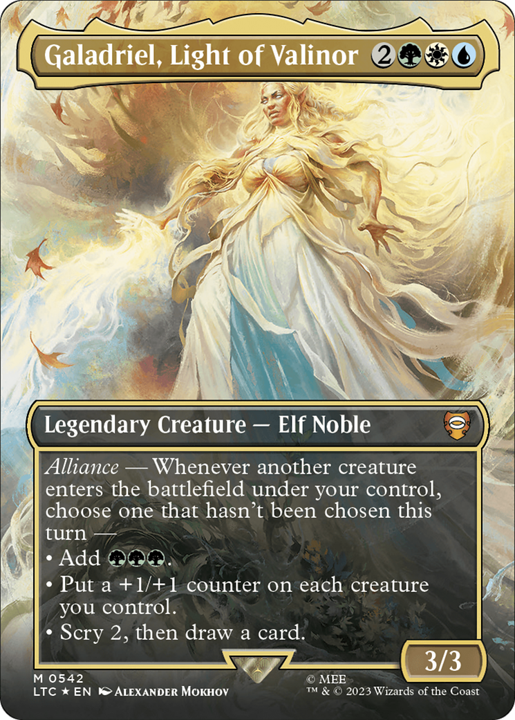 Galadriel, Light of Valinor - Borderless - Surge Foil [LTC-542]