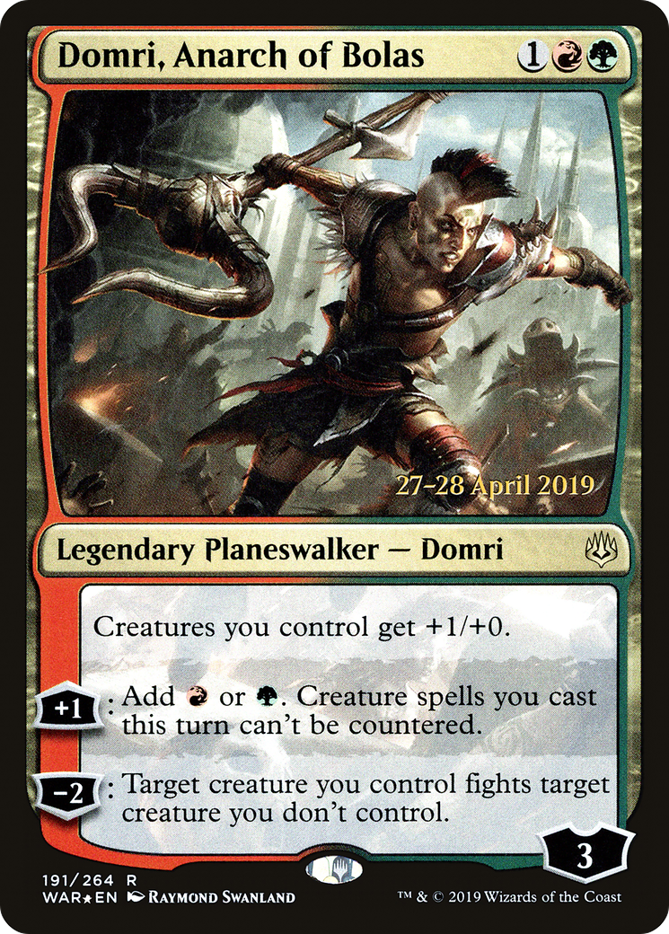 Domri, Anarch of Bolas - Prerelease Promo [PWAR-191s]