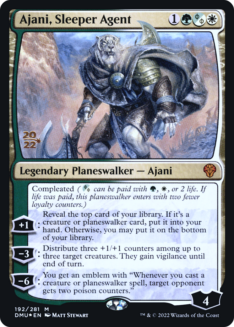 Ajani, Sleeper Agent - Prerelease Promo [PDMU-192s]
