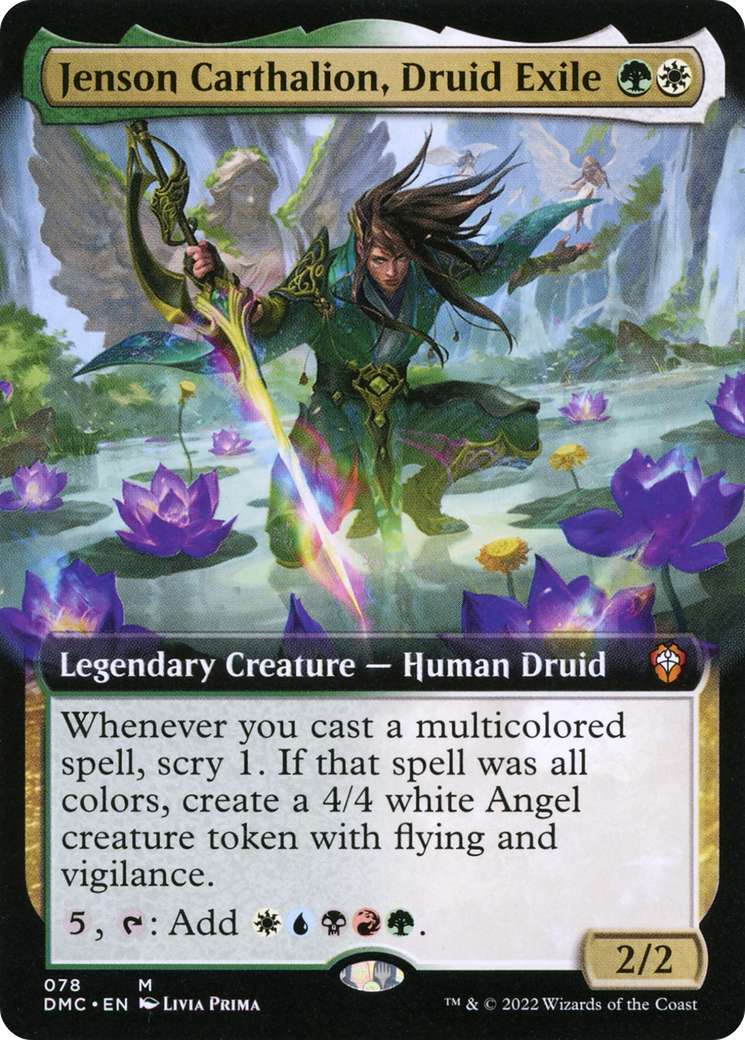 Jenson Carthalion, Druid Exile - Extended Art [DMC-78]