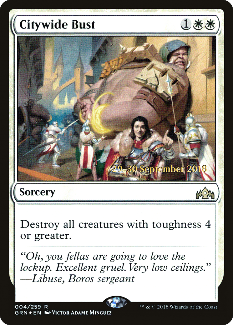 Citywide Bust - Prerelease Promo [PGRN-4s]