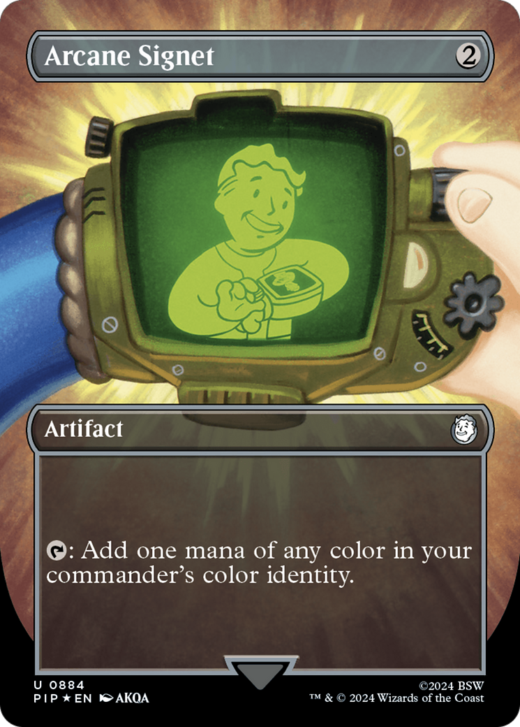 Arcane Signet - Borderless - Surge Foil [PIP-884]