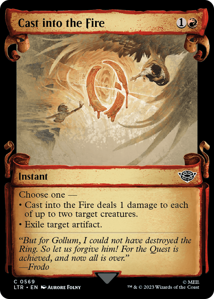 Cast into the Fire - Scroll Showcase [LTR-569]