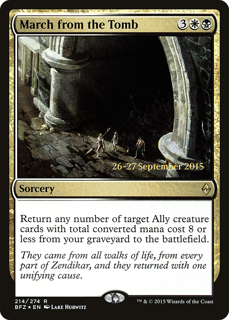 March from the Tomb - Prerelease Promo [PBFZ-214s]