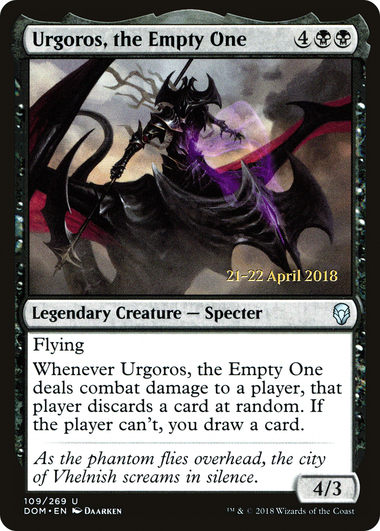 Urgoros, the Empty One - Prerelease Promo [PDOM-109s]