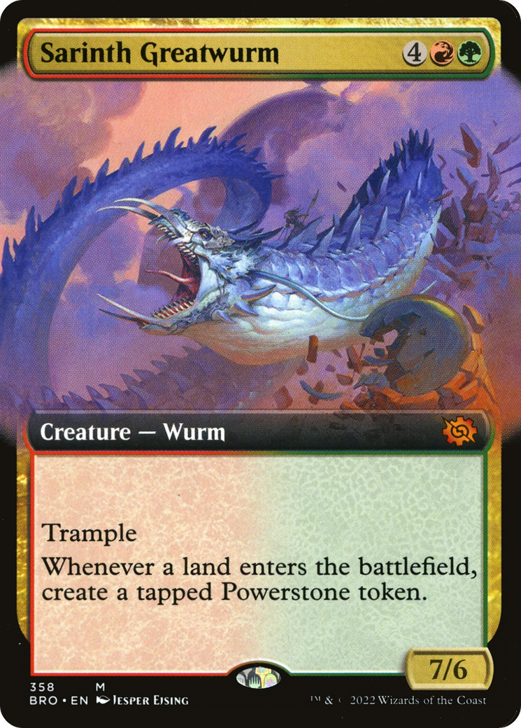 Sarinth Greatwurm - Extended Art [BRO-358]