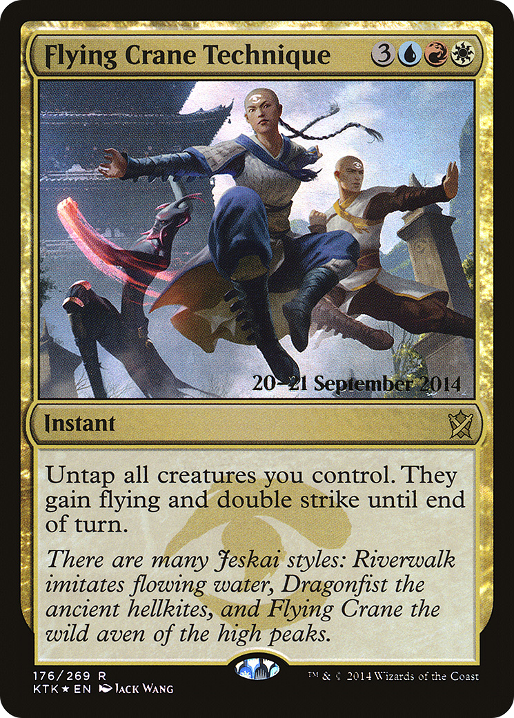 Flying Crane Technique - Prerelease Promo [PKTK-176s]
