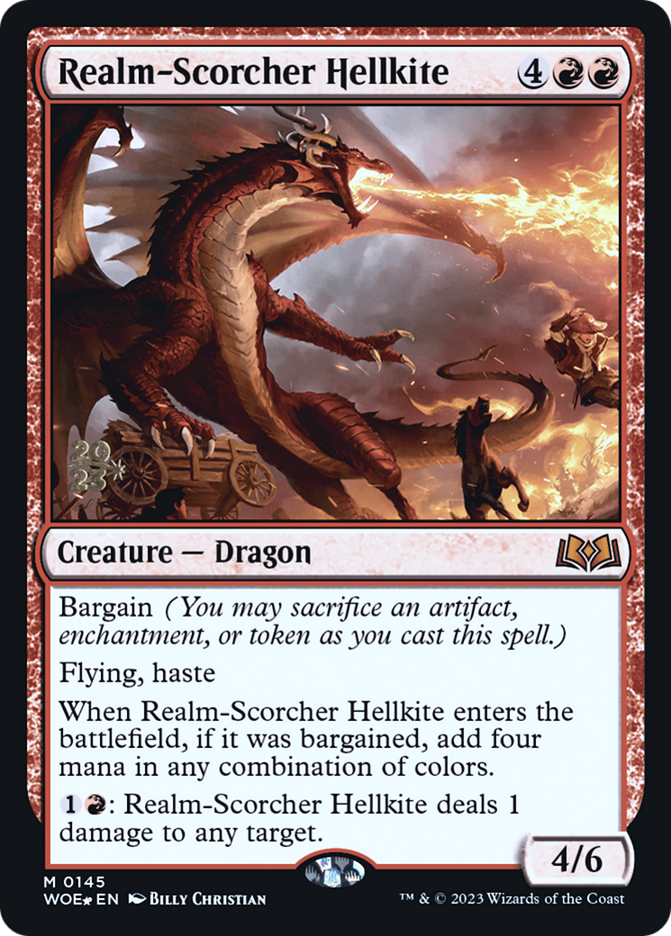 Realm-Scorcher Hellkite - Prerelease Promo [PWOE-145s]