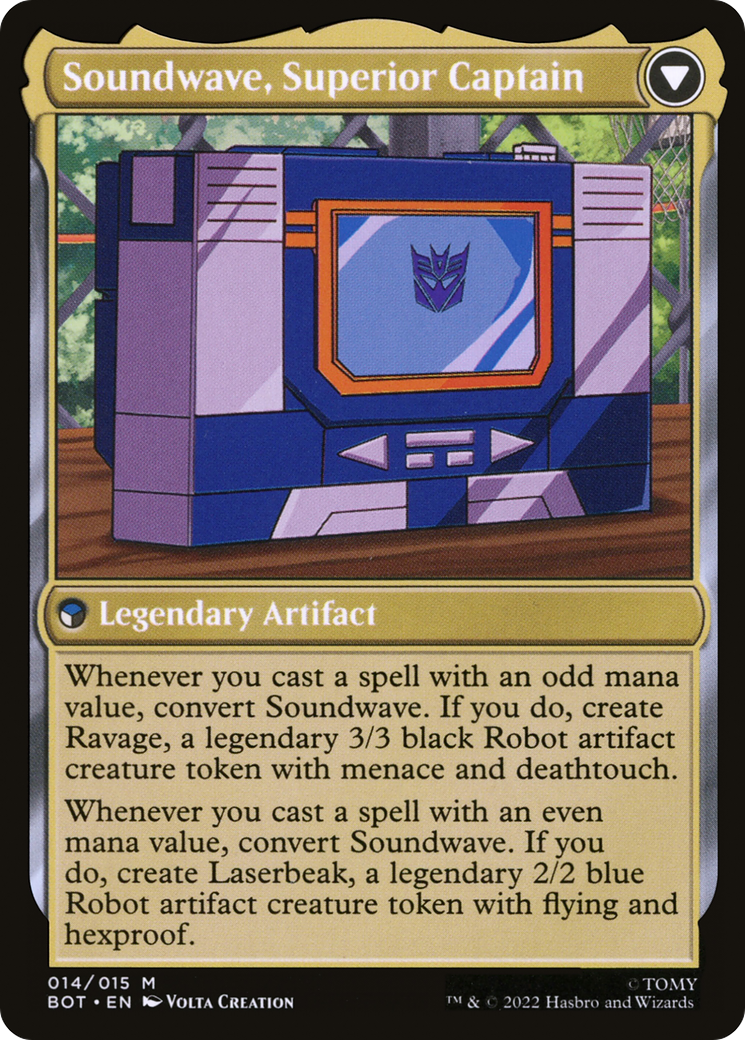 Soundwave, Sonic Spy // Soundwave, Superior Captain [BOT-14]