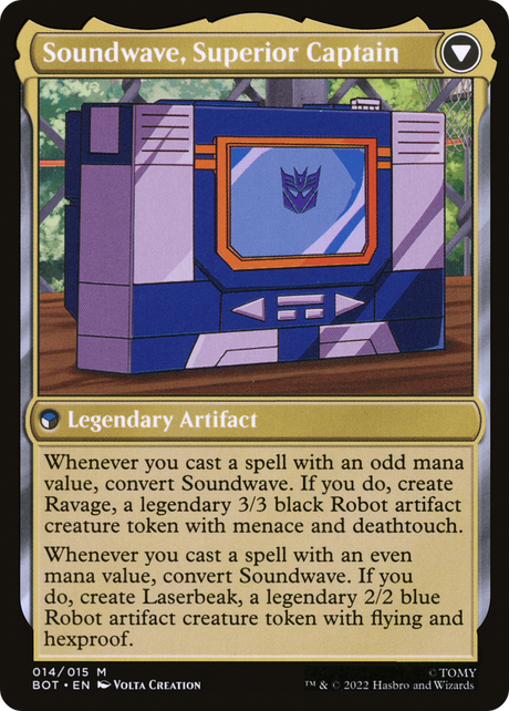 Soundwave, Sonic Spy // Soundwave, Superior Captain [BOT-14]