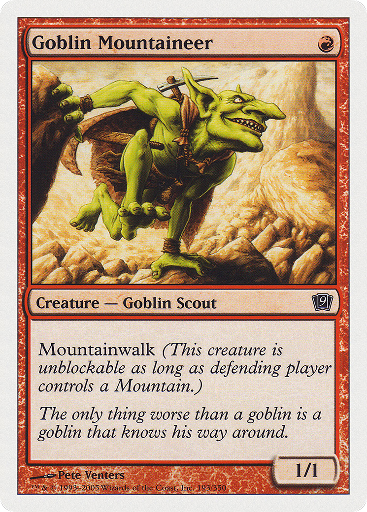 Goblin Mountaineer [9ED-193]